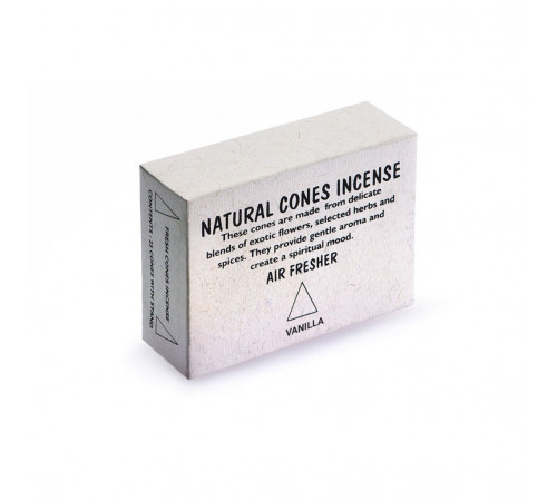 Благовония конусы Ваниль Natural Cones Incense 30гр
