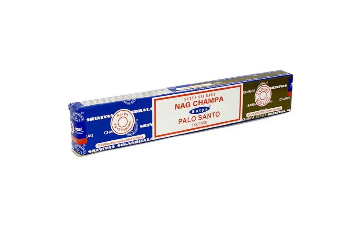 Благовония Nag Champa + Palo Santo Combo (Наг чампа + пало санто) Satya 15гр