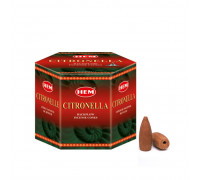 Благовония пуля стелющийся дым Citronella (Цитронелла) HEM 20шт