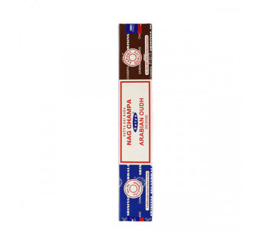 Благовония Nag Champa + Arabian Oudh (Наг чампа + арабский уд) Satya 15гр