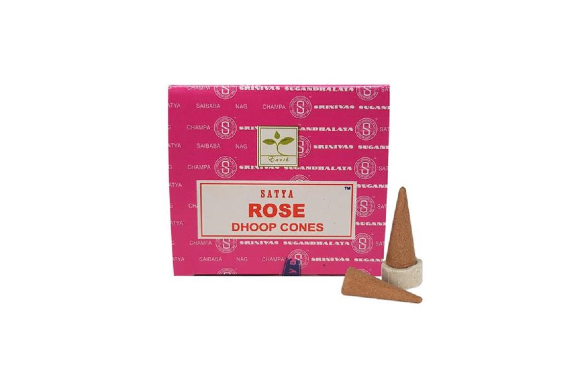 Благовония конусы Rose Satya 30гр