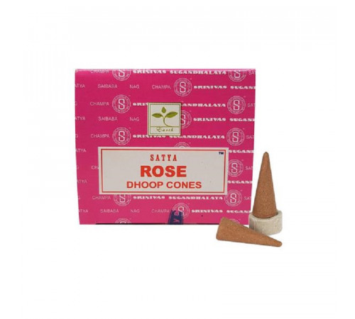 Благовония конусы Rose Satya 30гр