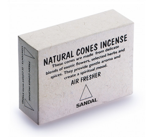 Благовония конусы Сандал Natural Cones Incense 30гр