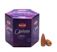 Благовония пуля стелющийся дым Opium (Опиум) HEM 20шт