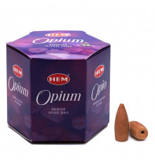 Благовония пуля стелющийся дым Opium (Опиум) HEM 20шт