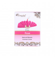 Благовония конусы Rose (Роза) Aromatika