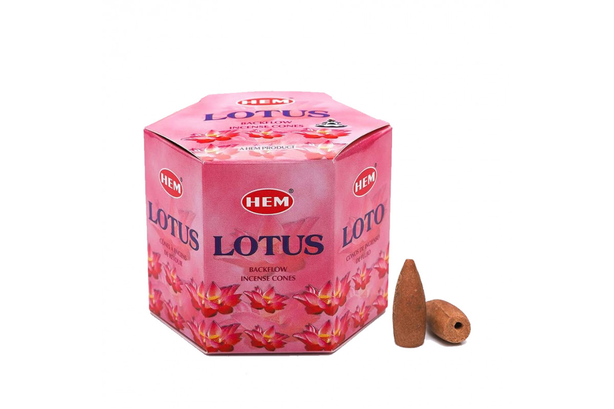 Благовония пуля стелющийся дым Lotus (Лотос) HEM 20шт