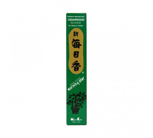 Японские благовония Cedarwood (Кедр) Nippon Kodo 50шт