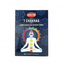 Благовония конусы 7 Chakras (7 чакр) HEM 10шт