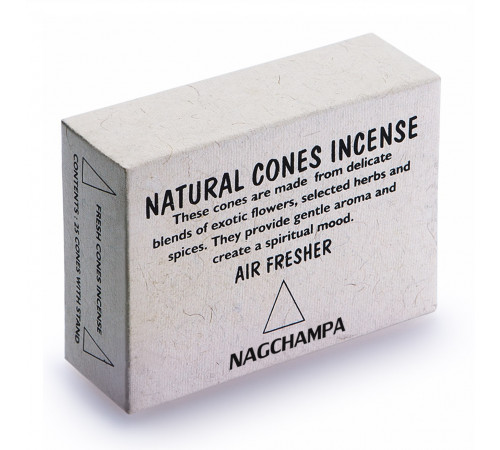 Благовония конусы Наг Чампа Natural Cones Incense 30гр