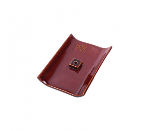 Керамическая подставка дял благовоний "Yukari Plate Brown"