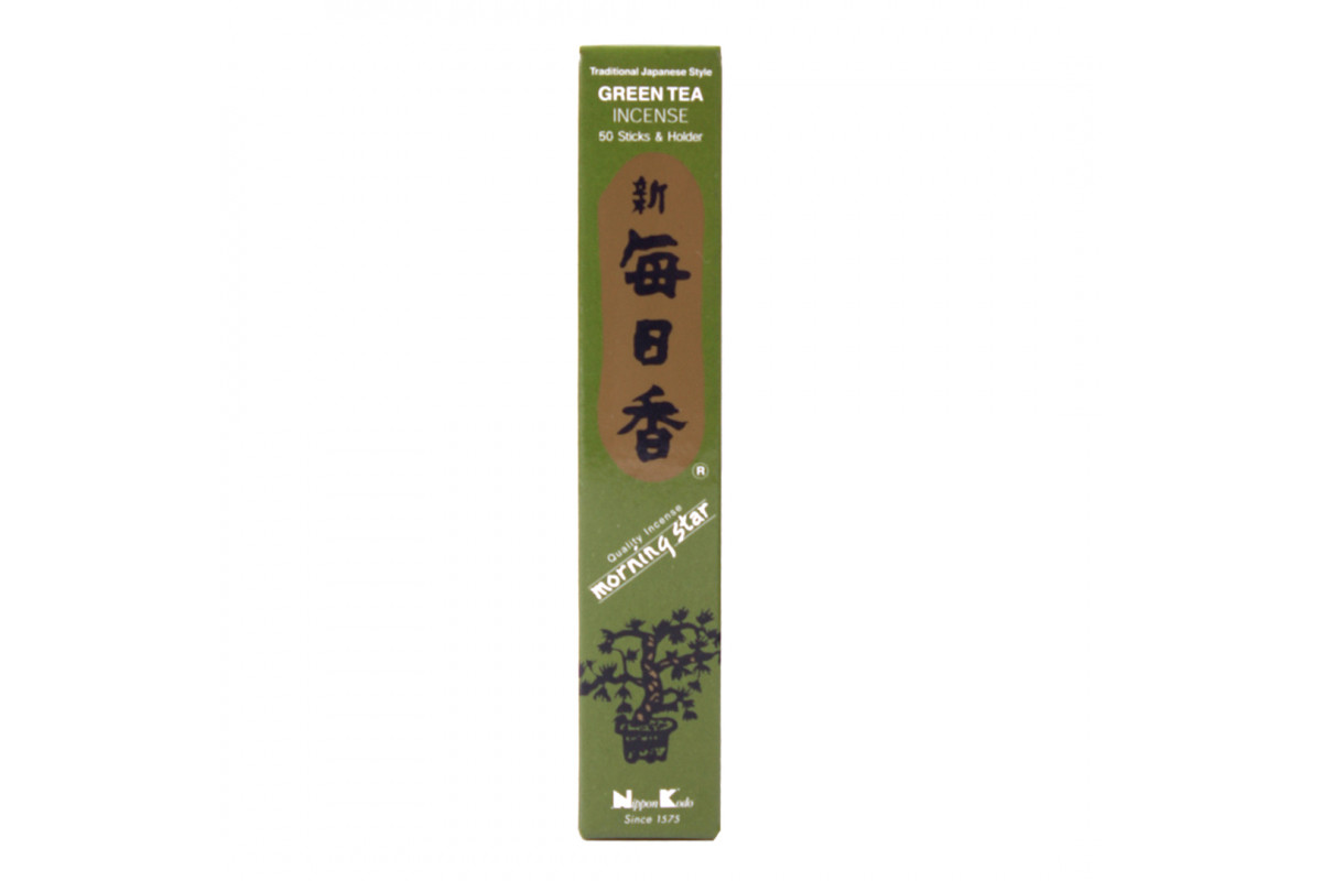 Японские благовония Green Tea (Зелёный чай) Nippon Kodo 50шт