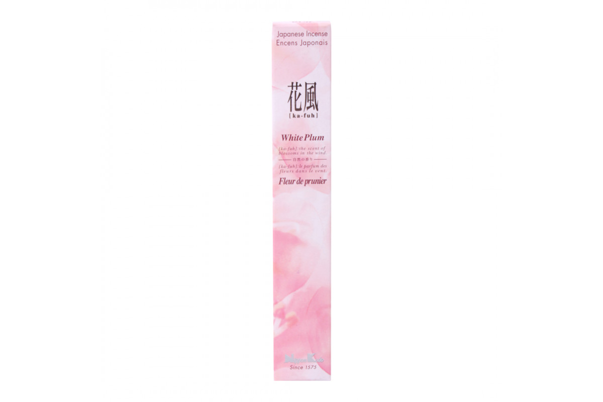 Японские благовония White Plum (Белая слива, серия Ka-Fuh) Nippon Kodo 50шт