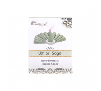 Благовония конусы White Sage (Белый шалфей) Aromatika