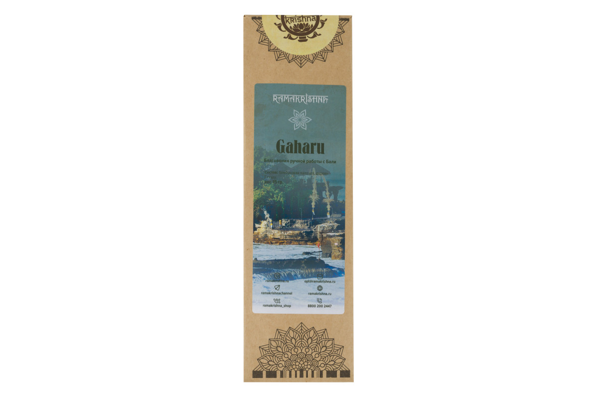 Балийские благовония Gaharu (Агаровое дерево) Ramakrishna 15гр