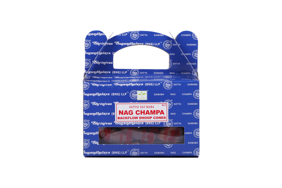 Благовония конусы Nag Champa (Наг чампа) Satya 100гр