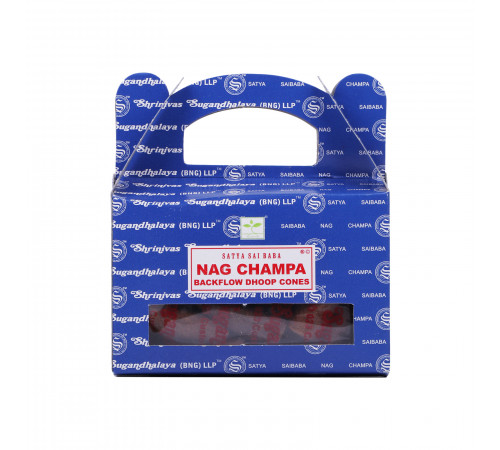 Благовония конусы Nag Champa (Наг чампа) Satya 100гр